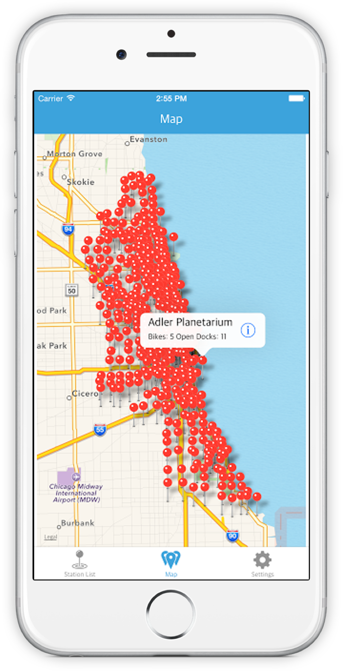 Screenshot of Bike Share Buddy